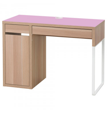 Maty podkładki ochronne 105x50cm na blat biurka MICKE z IKEA - różowa 