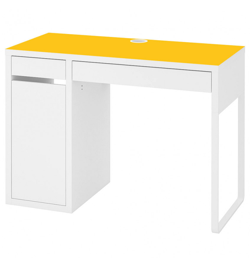 Podkładka na biurko MICKE z IKEA 105x50cm - ŻÓŁTA elastyczna mata ochronna