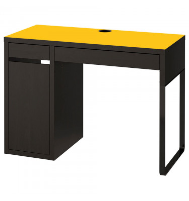 Podkładka na biurko MICKE z IKEA 105x50cm - ŻÓŁTA elastyczna mata ochronna