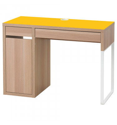 Podkładka na biurko MICKE z IKEA 105x50cm - ŻÓŁTA elastyczna mata ochronna