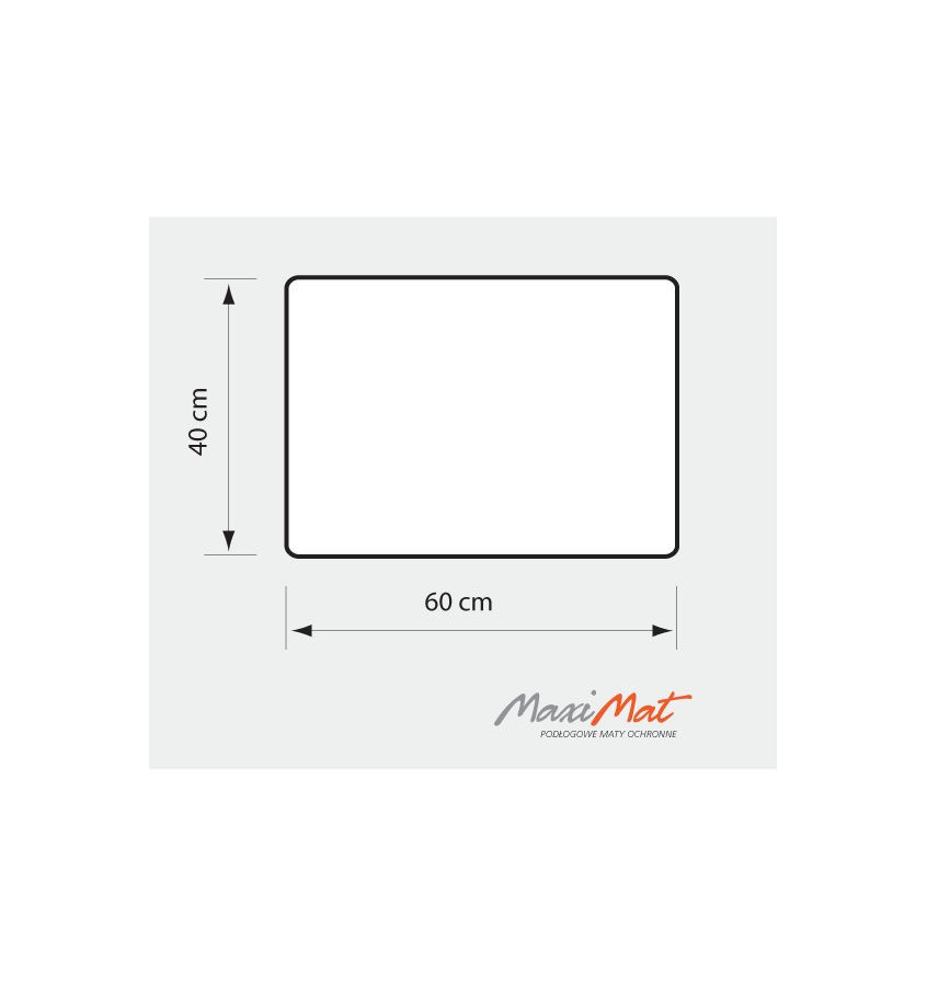 Podkładka na biurko lub stół DESKPAD 60x40cm mleczna półprzezroczysta
