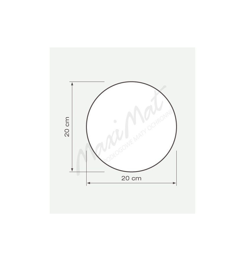 Podkładka pod doniczkę miskę śr. 20cm okrągła przezroczysta PC