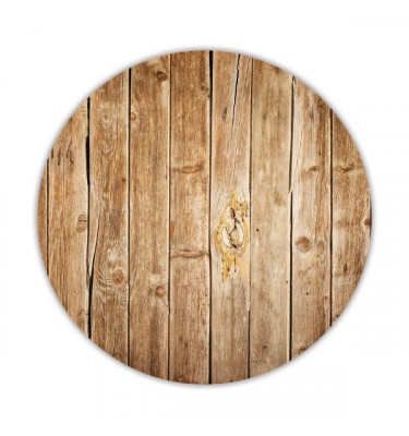 Mata ochronna podłogowa z grafiką DESKI 001 - okrągła średnica 100cm gr. 13mm