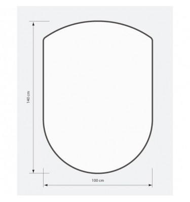 Mata ochronna 100x140cm U-mat gr. 1mm podkładka pod krzesło
