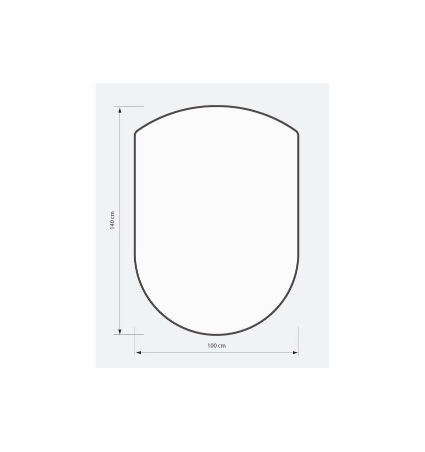 Mata ochronna 100x140cm U-mat gr. 1mm podkładka pod krzesło