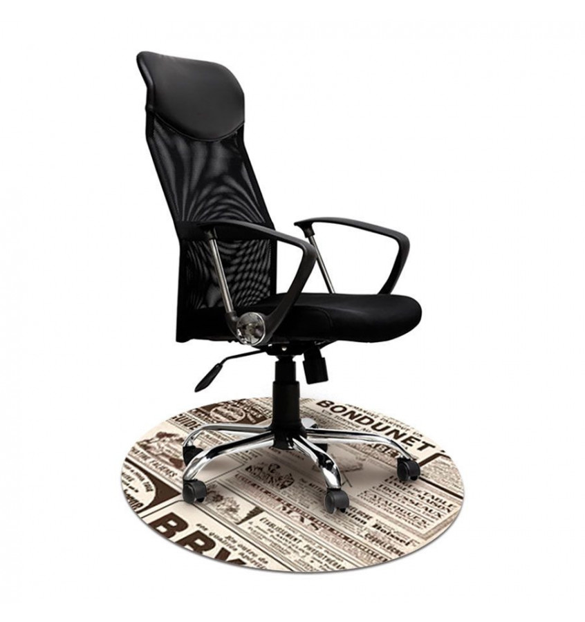 Mata ochronna podłogowa z grafiką STRONA GAZETY 002 - okrągła średnica 100cm gr. 13mm