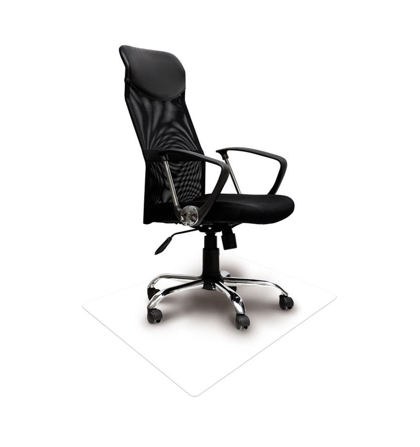 Naklejana mata ochronna podkładka pod krzesło 80x120 cm - BIAŁA Stick&GO