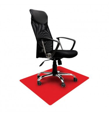 Samoprzylepna mata ochronna pod krzesła 80x120 cm - CZERWONA