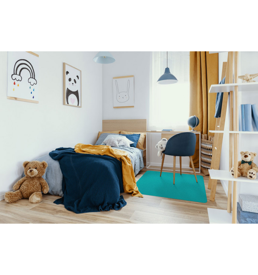 Samoprzylepna mata 80x120 cm - Turkusowa