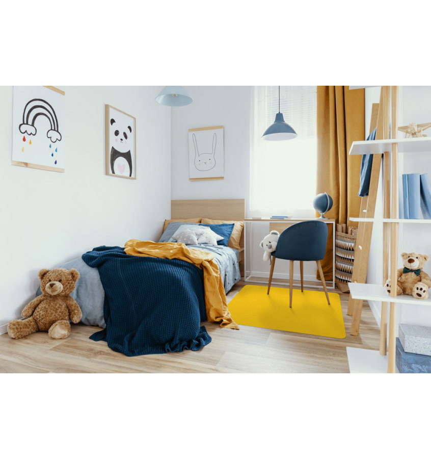 Mata NAKLEJANA 70x100cm - Żółta