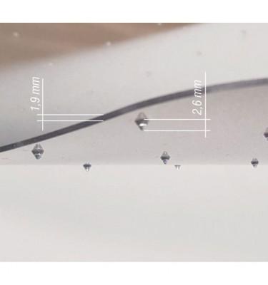 Mata ochronna 120x130cm NA DYWAN pod krzesło gr. 19mm+ 26mm PET z kolcami