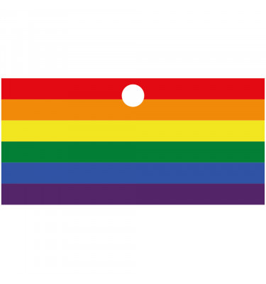 Podkładka 105x50cm mata ochronna na biurko MICKE z IKEA - TĘCZOWA