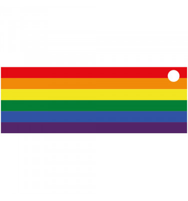 Podkładka 142x50cm na biurko MICKE z IKEA  - TĘCZOWA