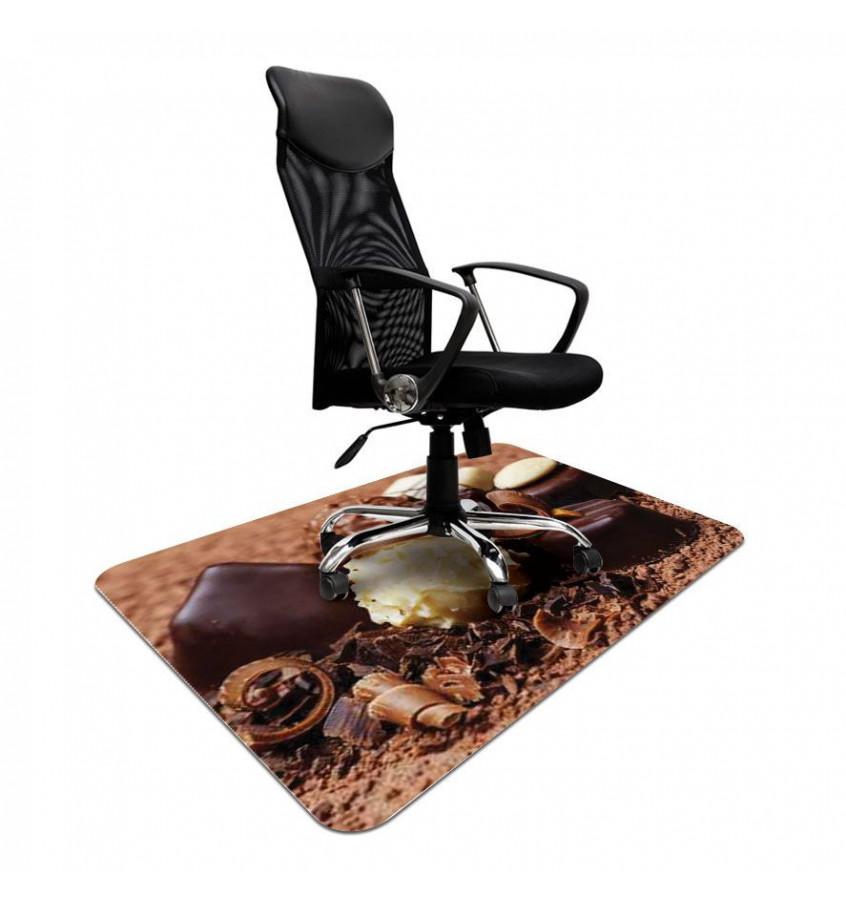 Podkładka pod krzesło 100x140cm z nadrukiem 004 - CZEKOLADA gr. 13mm