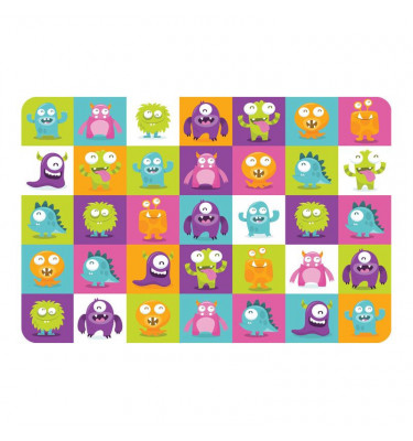 Elastyczna mata dla dzieci 70x100cm gr. 22mm z grafiką 044 - STWORKI