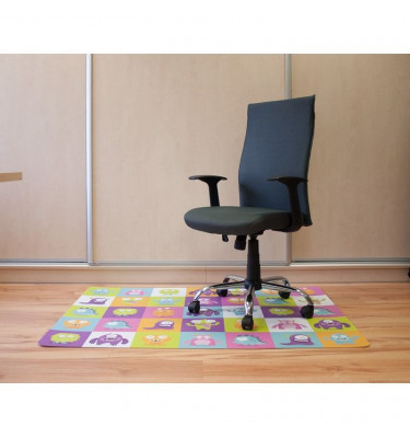 Elastyczna mata dla dzieci 70x100cm gr. 22mm z grafiką 044 - STWORKI