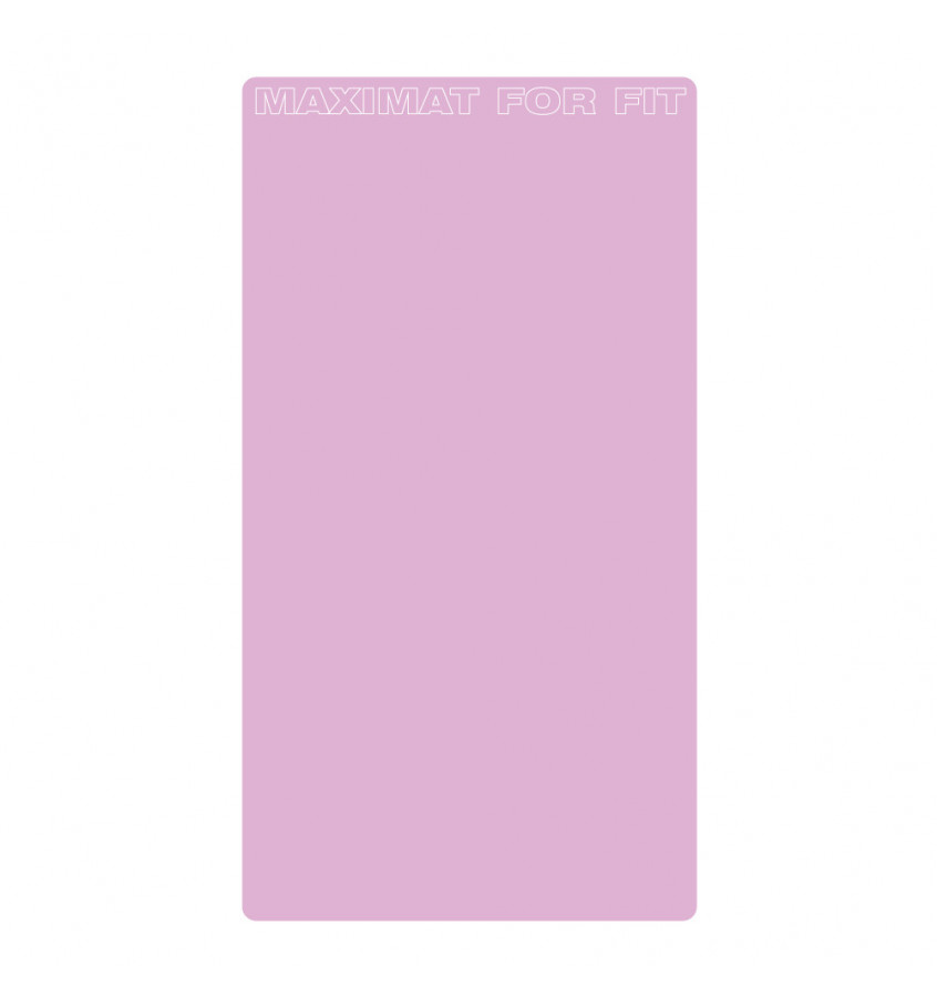 Mata pod sprzęt fitness 95x180cm gr. 22mm - RÓŻOWA z napisem