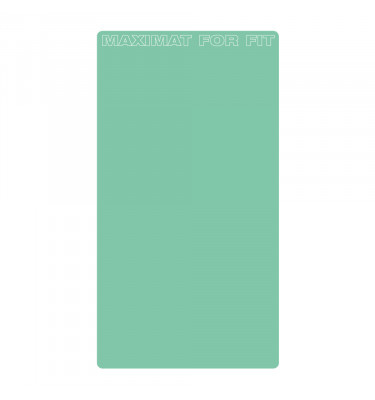 Mata pod sprzęt fitness 95x180cm gr. 22mm - MIĘTOWY kolor z napisem