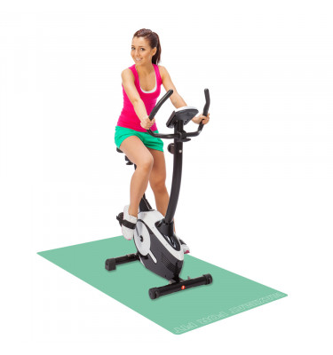 Mata pod sprzęt fitness 95x180cm gr. 22mm - MIĘTOWY kolor z napisem