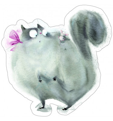 Mata podkładka dla dzieci 100x100cm gr. 22mm w kształcie kota