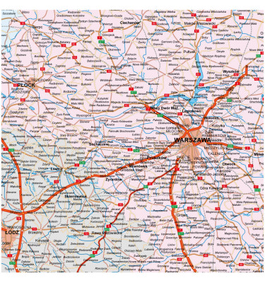 Podkładka na biurko 70x50 cm MAPA POLSKI dydaktyczny podkład 