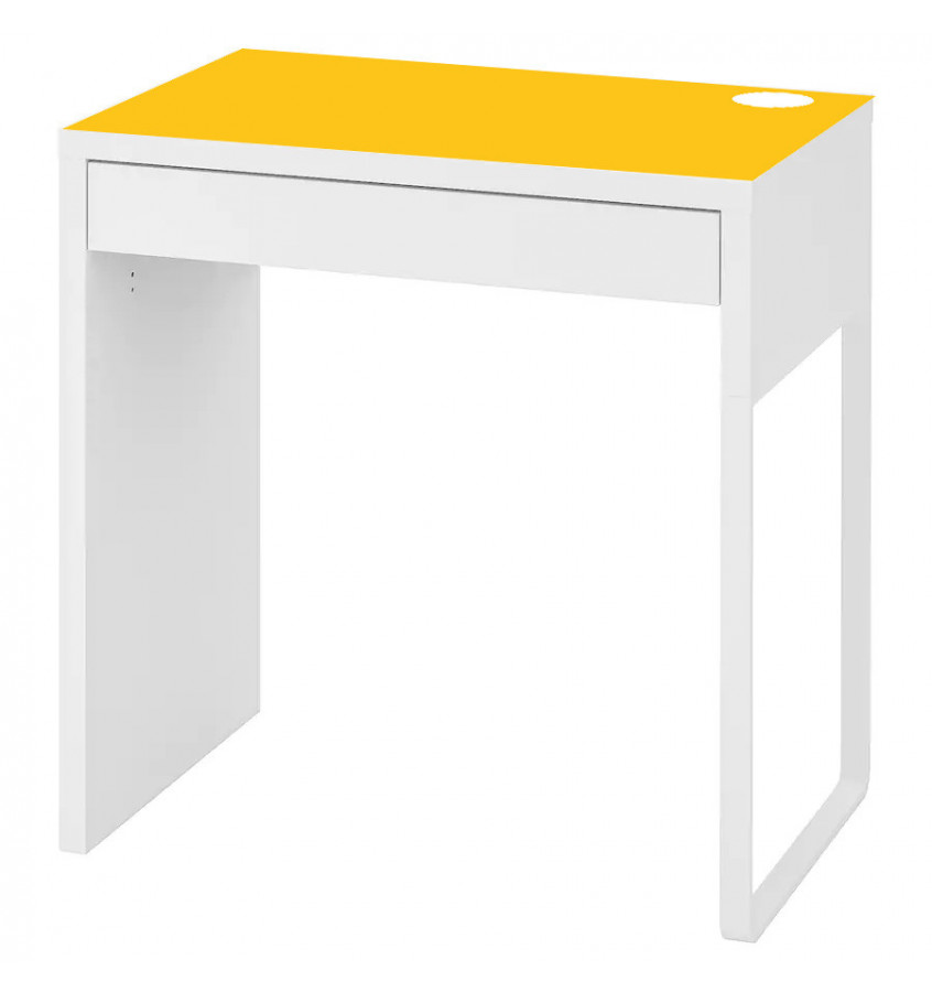 Podkładka na biurko MICKE z IKEA 73x50cm - ŻÓŁTA elastyczna mata ochronna