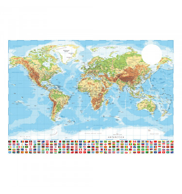 Podkładka 73x50cm na biurko MICKE z IKEA - MAPA ŚWIATA