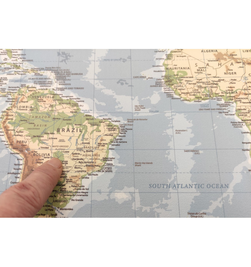 Podkładka 73x50cm na biurko MICKE z IKEA - MAPA ŚWIATA