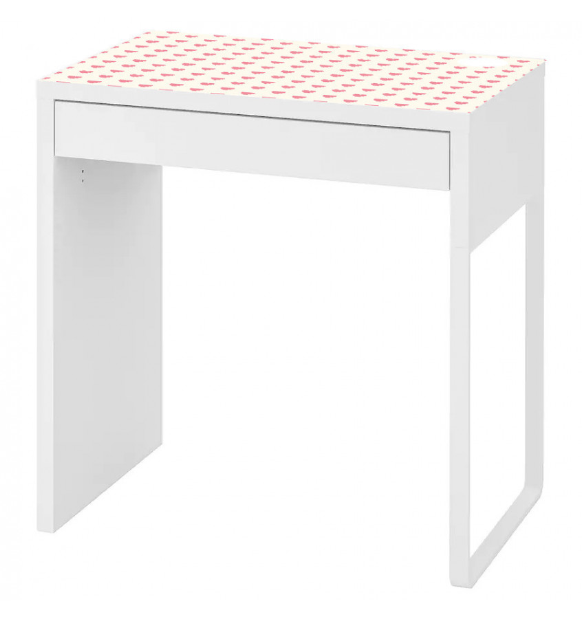 Podkładka na biurko MICKE z IKEA 73x50cm mata - Różowe serduszka
