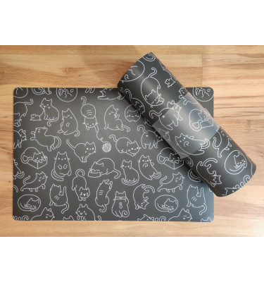 Podkładka pod miskę kota 40x60cm antypoślizgowa