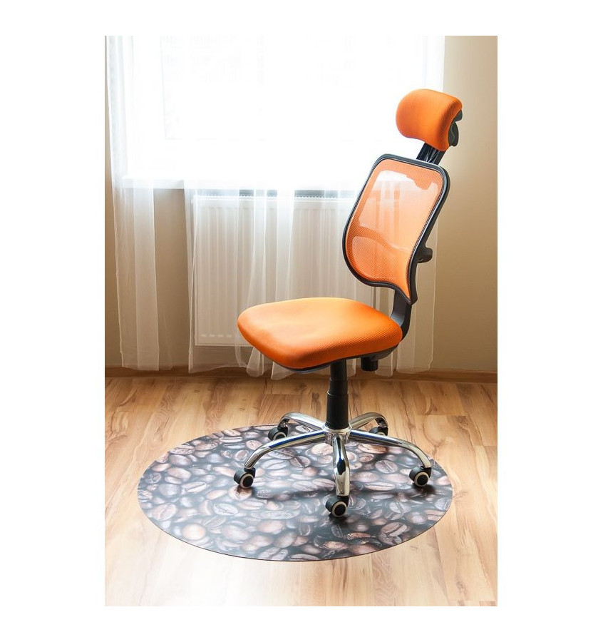 Mata fi 100cm ochronna podłogowa ze wzorem 009 - KAWA