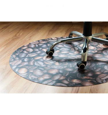 Mata fi 100cm ochronna podłogowa ze wzorem 009 - KAWA