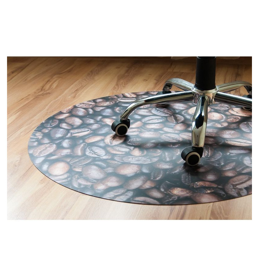 Mata fi 100cm ochronna podłogowa ze wzorem 009 - KAWA