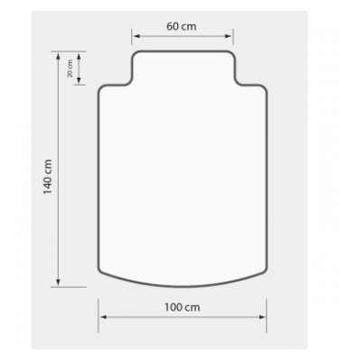 Mata ochronna 100x140cm podkładka ergonomiczny kształt