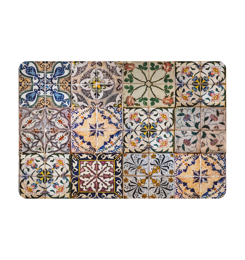 Elastyczna mata 80x120 cm ze wzorem 087 - pod krzesło