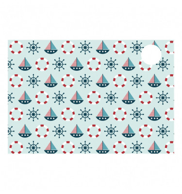 Podkładka 73x50 cm na biurko MICKE z IKEA mata - wzór żeglarski