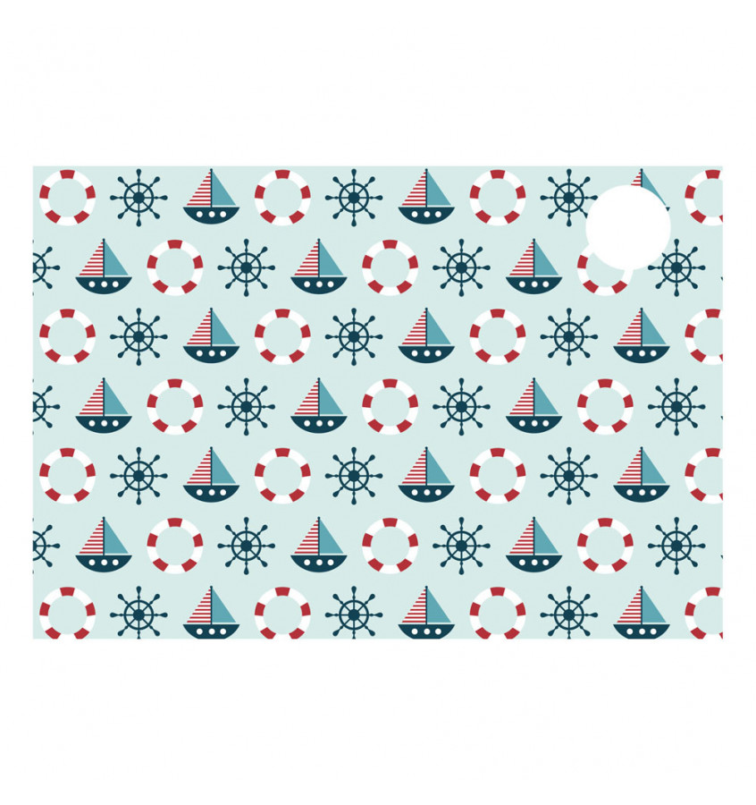 Podkładka 73x50 cm na biurko MICKE z IKEA mata - wzór żeglarski