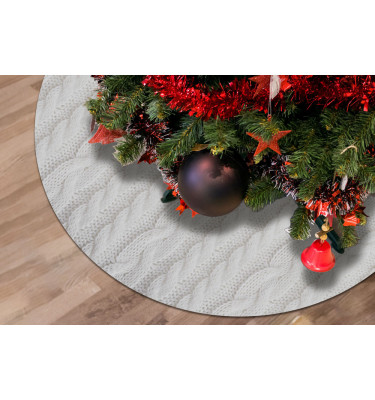 Mata pod choinkę 100cm gr. 22mm - wzór Sweterek