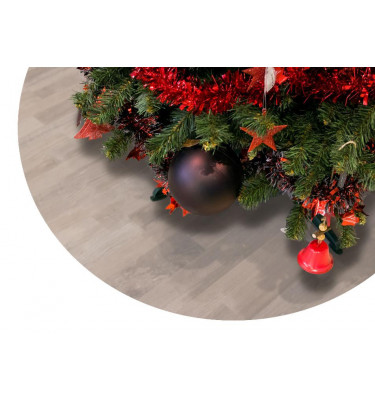 Okrągła mata pod choinkę 100cm gr. 03mm - półprzezroczysta z polipropylenu
