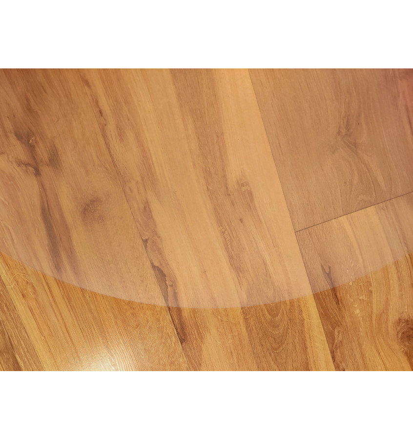 Okrągła mata pod choinkę 100cm gr. 03mm - półprzezroczysta z polipropylenu