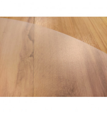 Okrągła mata pod choinkę 100cm gr. 03mm - półprzezroczysta z polipropylenu