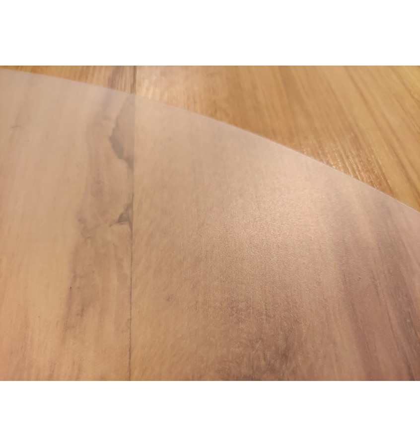 Okrągła mata pod choinkę 100cm gr. 03mm - półprzezroczysta z polipropylenu