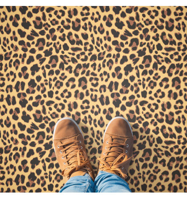 Wykładzina z grafiką skóra lamparta szerokość 150cm