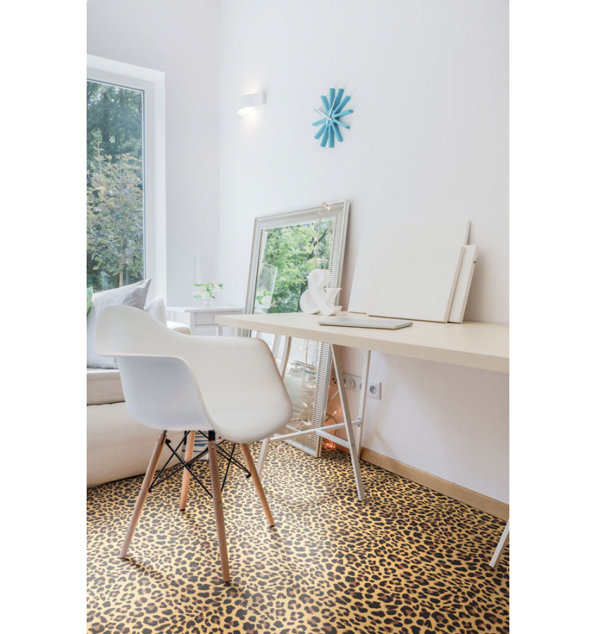 Wykładzina z grafiką PCV0015 skóra lamparta - cena za 1 mb. szer. 150 cm