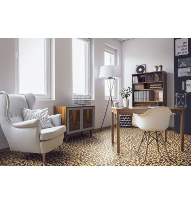 Wykładzina z grafiką PCV0015 skóra lamparta - cena za 1 mb. szer. 150 cm