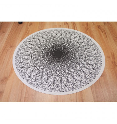 Mata ochronna pod fotel obrotowy nadruk na zamówienie  - okrągła 100cm gr. 13mm