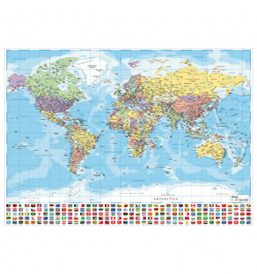 Podkładka na biurko 70x50cm mata ochronna POLITYCZNA MAPA ŚWIATA