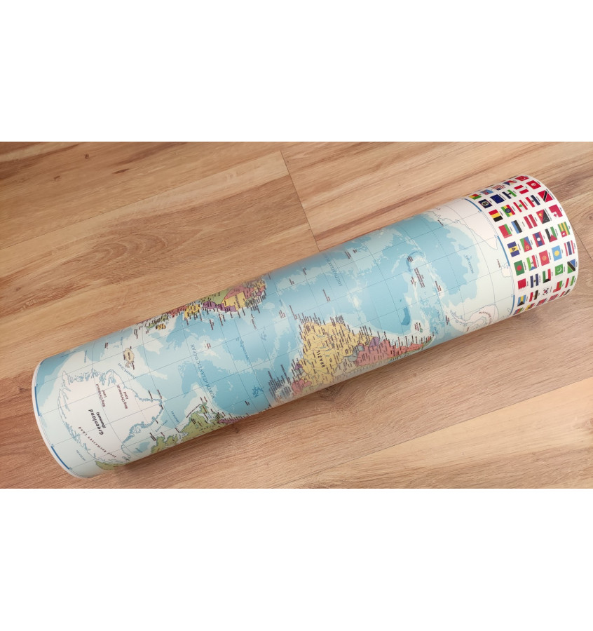 Podkładka na biurko 70x50cm mata ochronna POLITYCZNA MAPA ŚWIATA