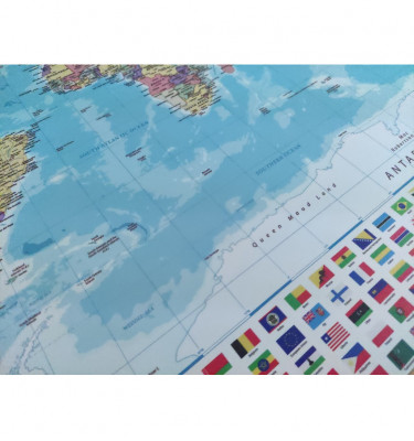 Podkładka na biurko 70x50cm mata ochronna POLITYCZNA MAPA ŚWIATA