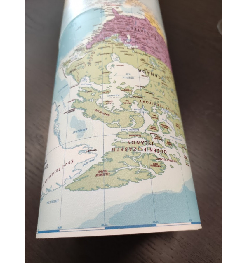 Podkładka na biurko 70x50cm mata ochronna POLITYCZNA MAPA ŚWIATA